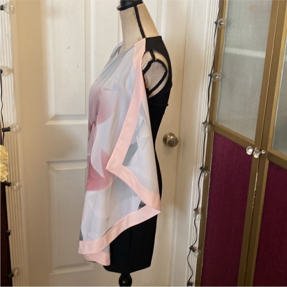 Ted Baker One Shoulder Dress - Pink and Gray Floral, S - Picture 10 of 14